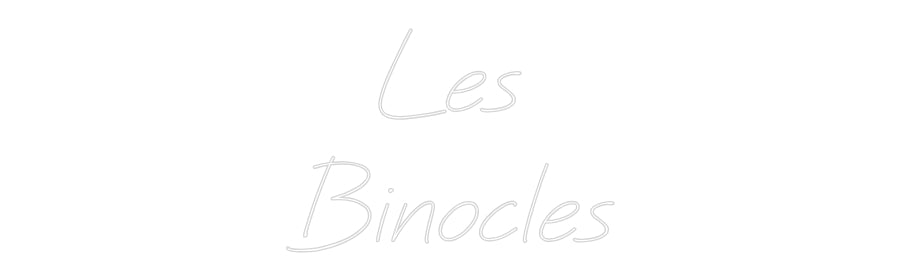 Configurateur Néon Personnalisé Les
Binocles