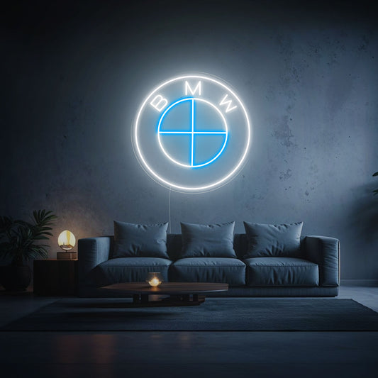 BMW neon logo