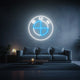BMW neon logo