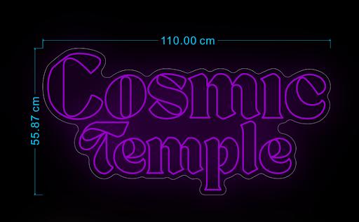 Néon COSMIC TEMPLE 110 cm violet