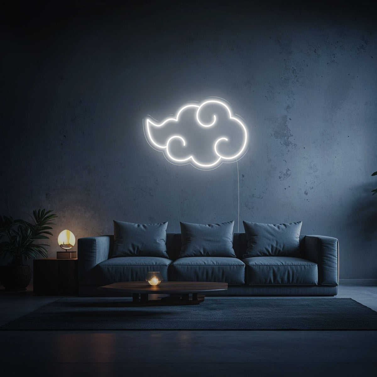 Neon Nuage Akatsuki Naruto blanc