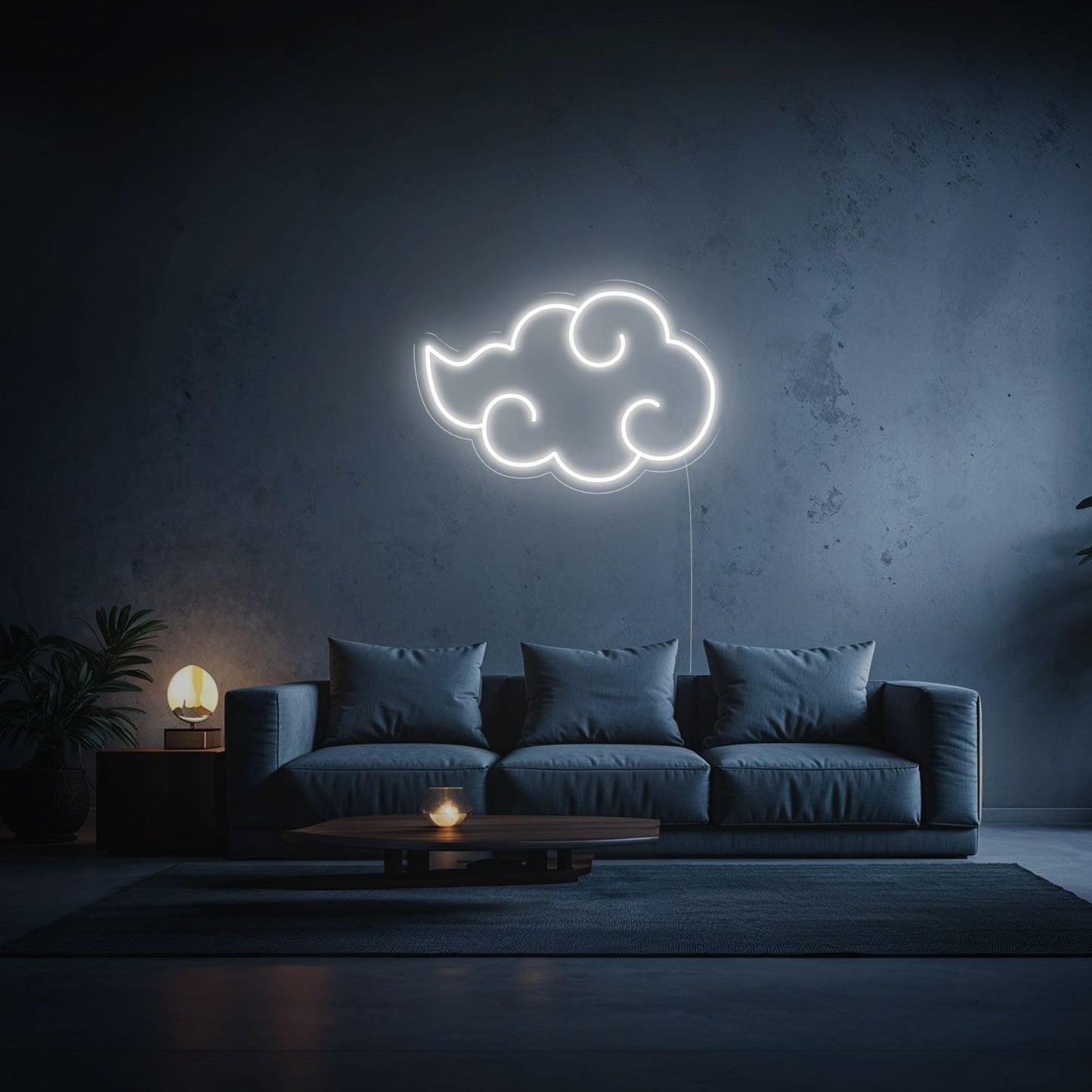 Neon Nuage Akatsuki Naruto blanc