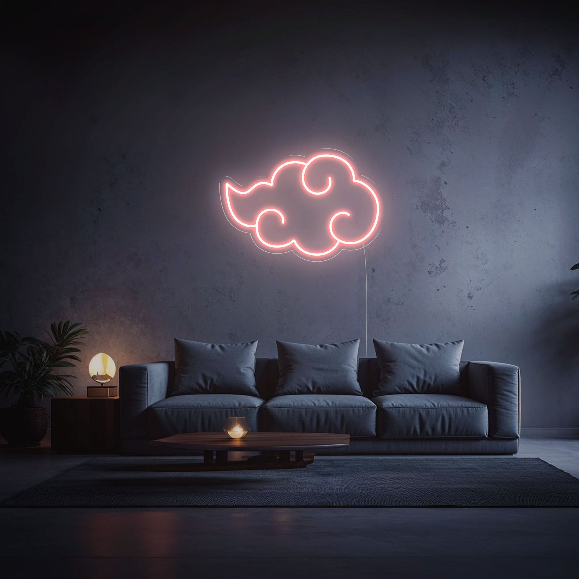 Neon Nuage Akatsuki Naruto rose pale