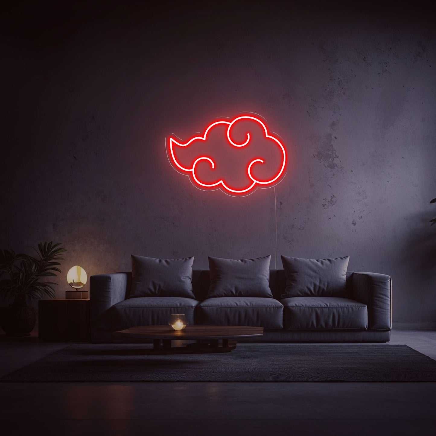 Neon Nuage Akatsuki Naruto rouge