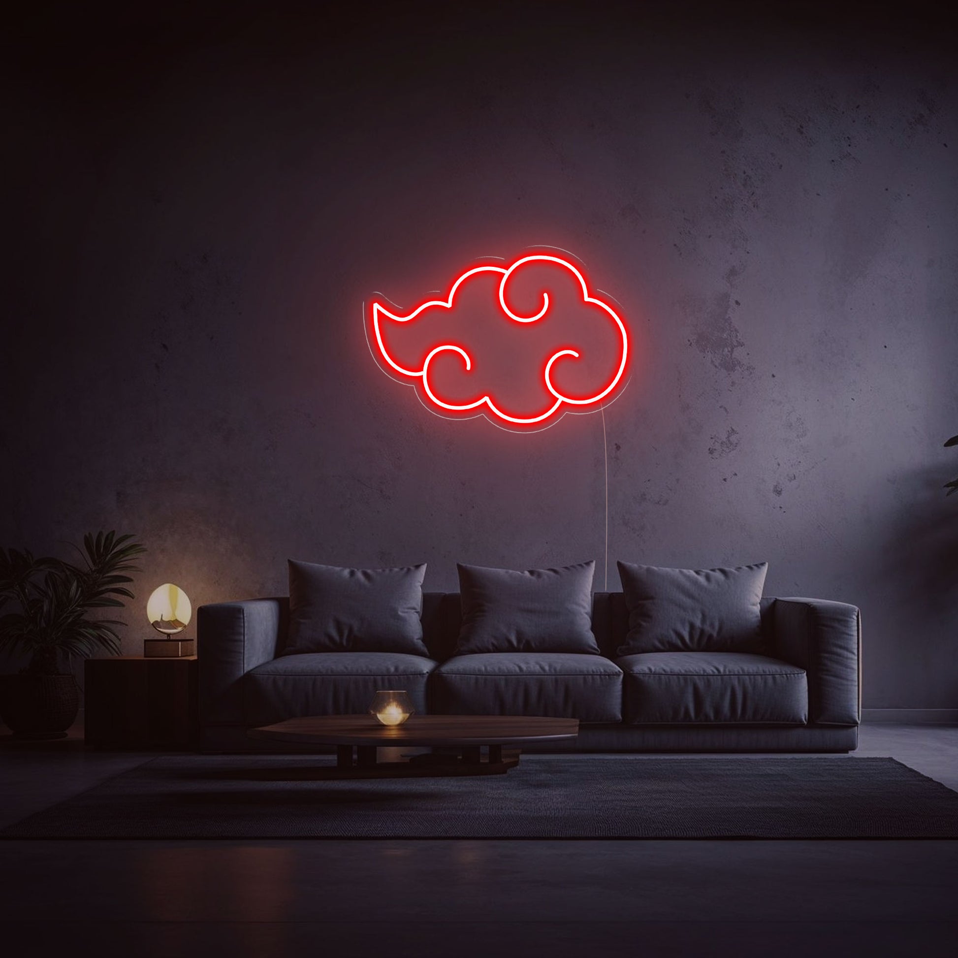 Neon Nuage Akatsuki Naruto rouge