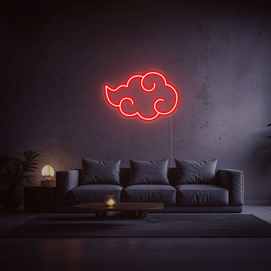 Neon Nuage Akatsuki Naruto rouge