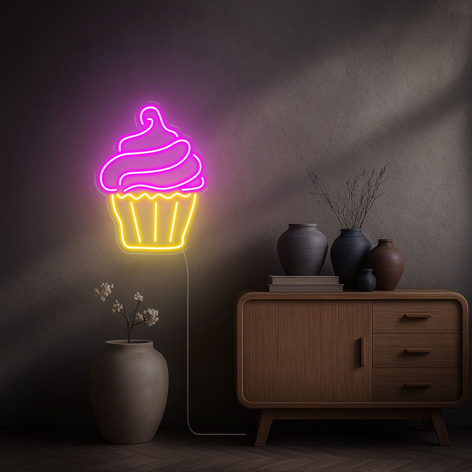 Neon-cupcake