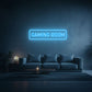 néon led gaming room bleu ciel
