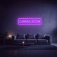 néon led gaming room violet