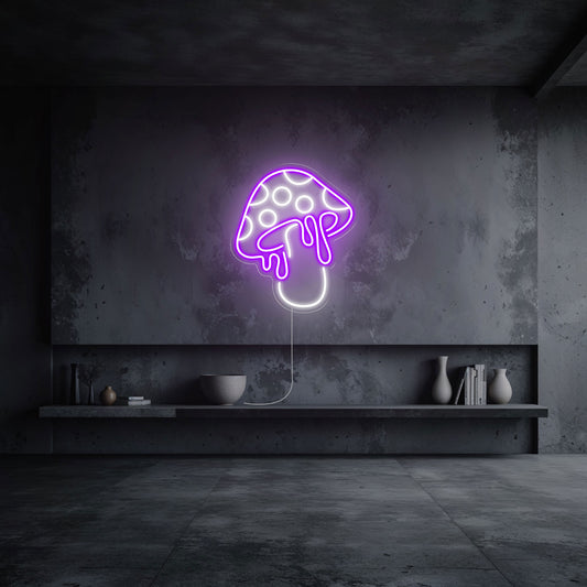Neon-led-champignon-violet