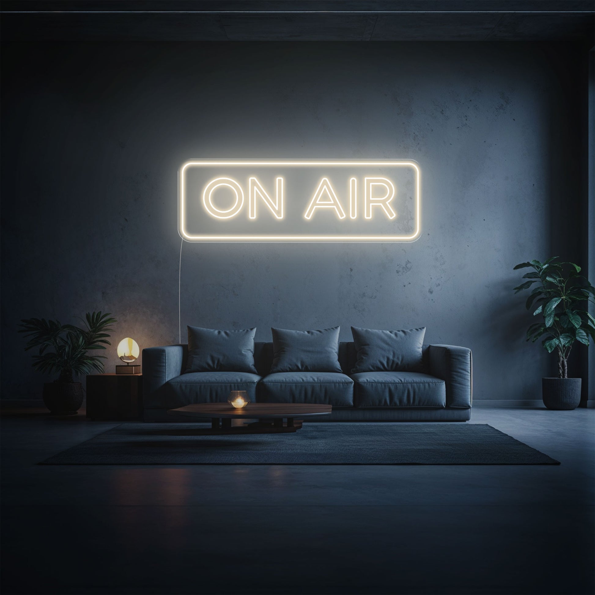 Néon led on air blanc chaud