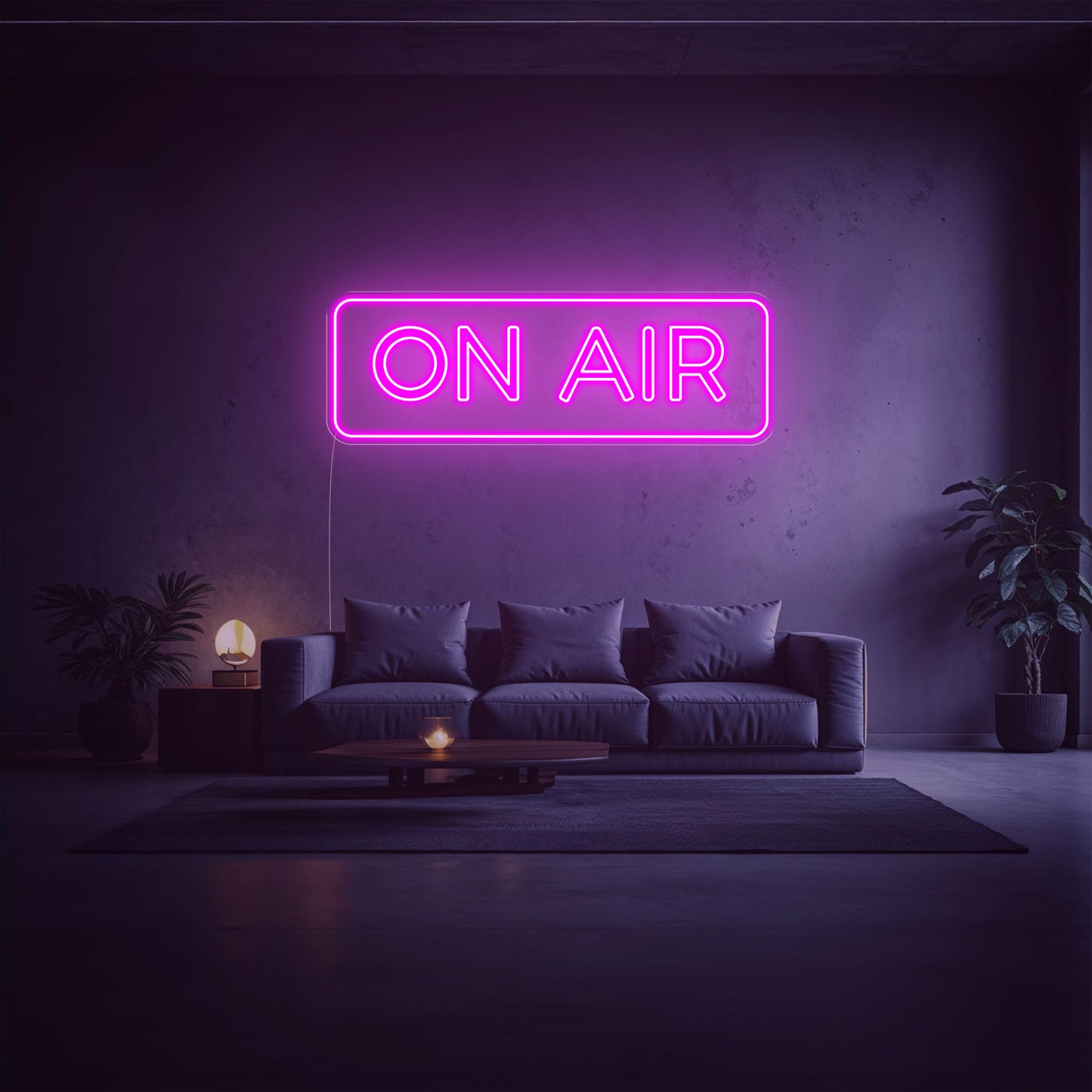 Néon led on air rose