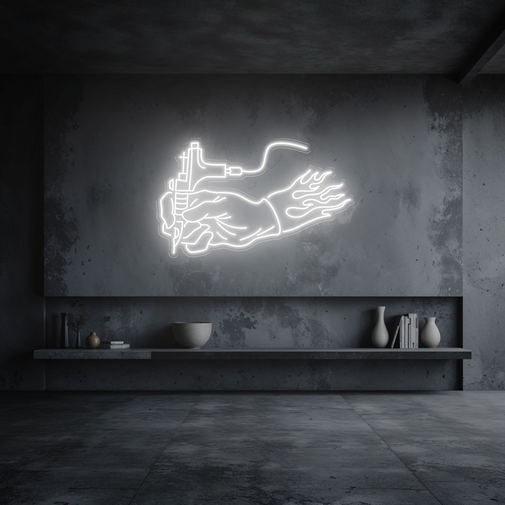 néon led tatouage blanc