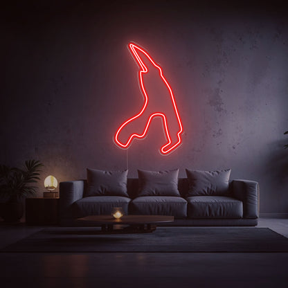 Neon Circuit de Spa-Francorchamps rouge