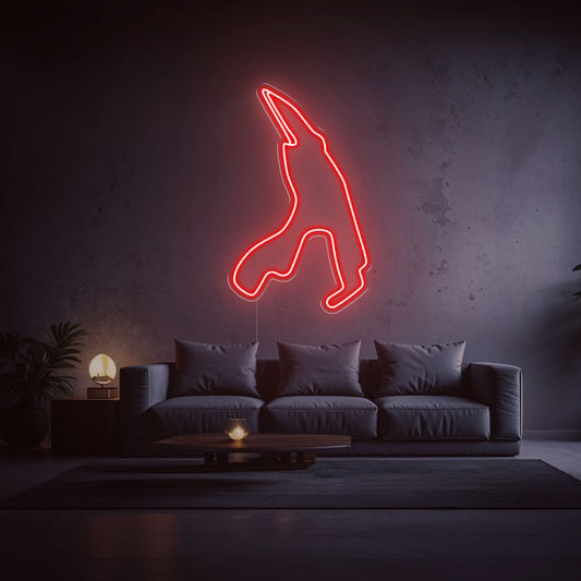 Neon Circuit de Spa-Francorchamps rouge