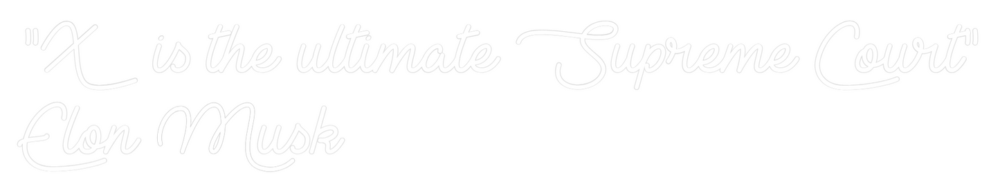 Configurateur Néon Personnalisé "X is the ult...