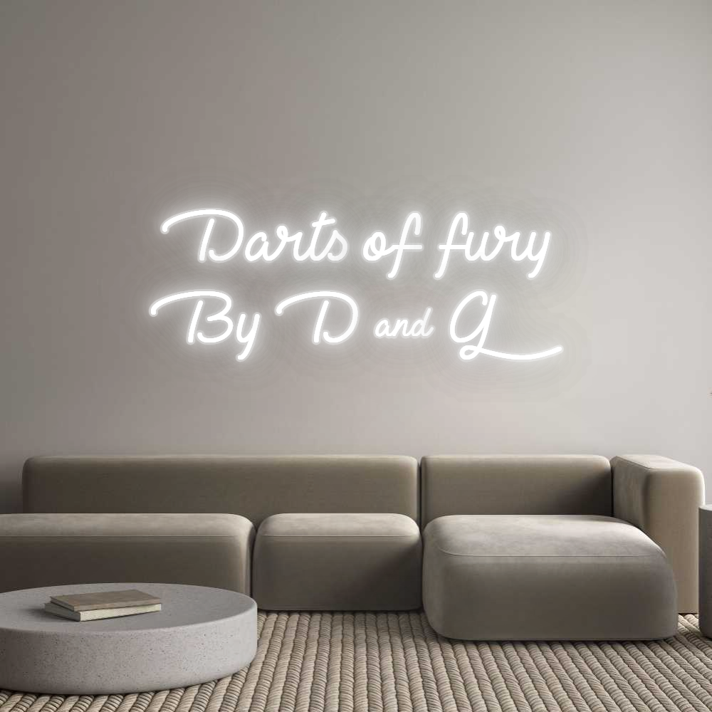 Configurateur Néon Personnalisé Darts of fury...