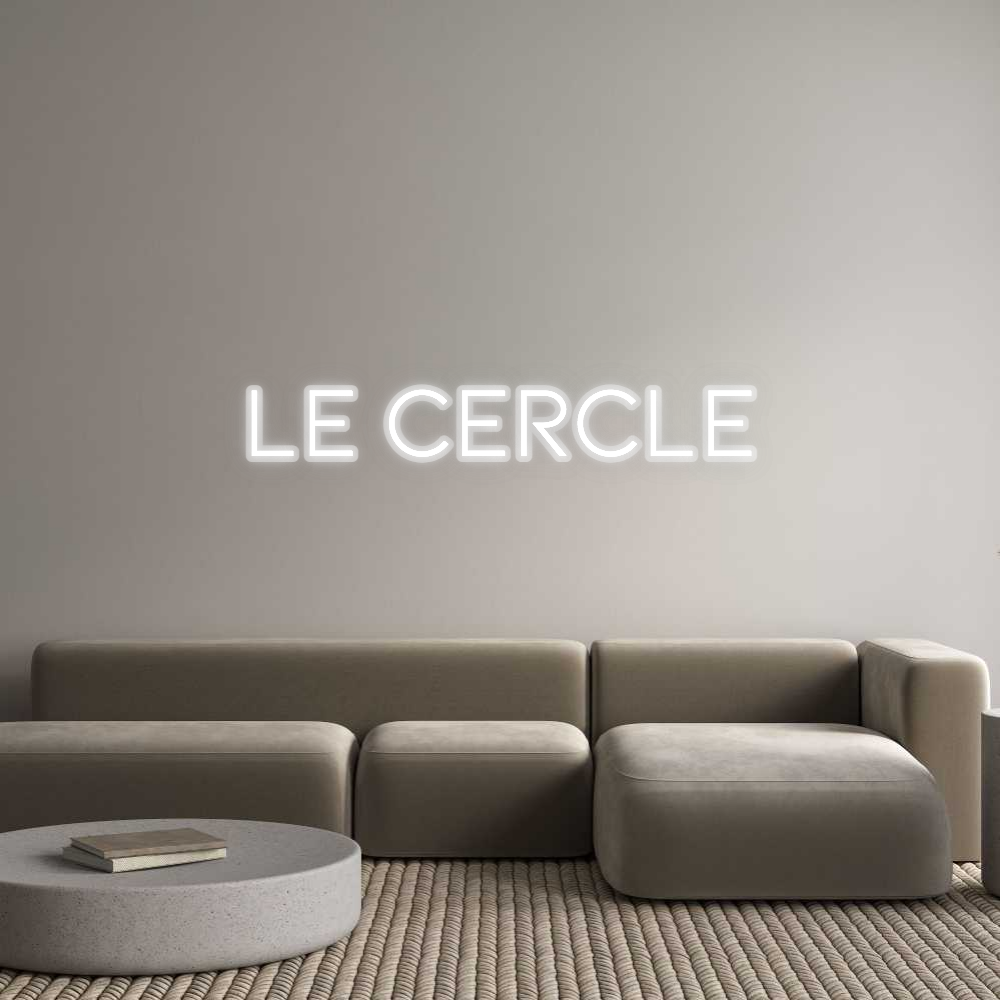 Configurateur Néon Personnalisé LE CERCLE