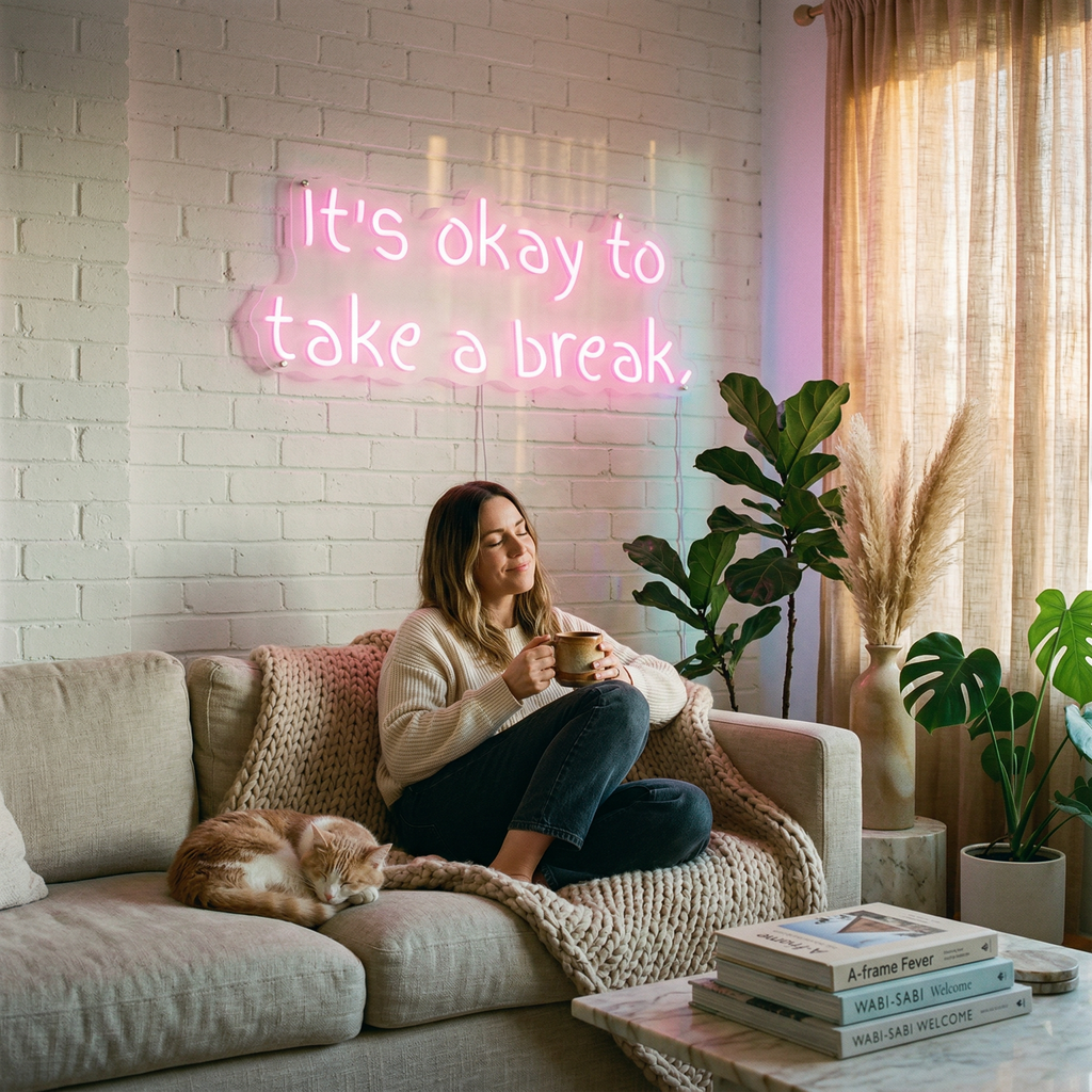 Néon It's Okay To Take A Break
