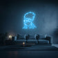 neon Kakashi Hatake bleu ciel