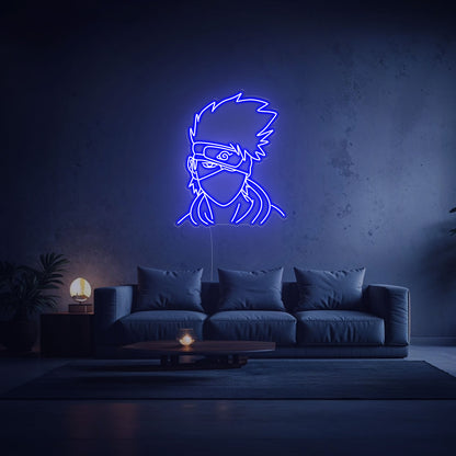 neon Kakashi Hatake bleu