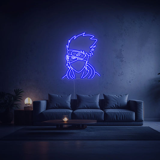 neon Kakashi Hatake bleu