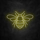 neon abeille jaune