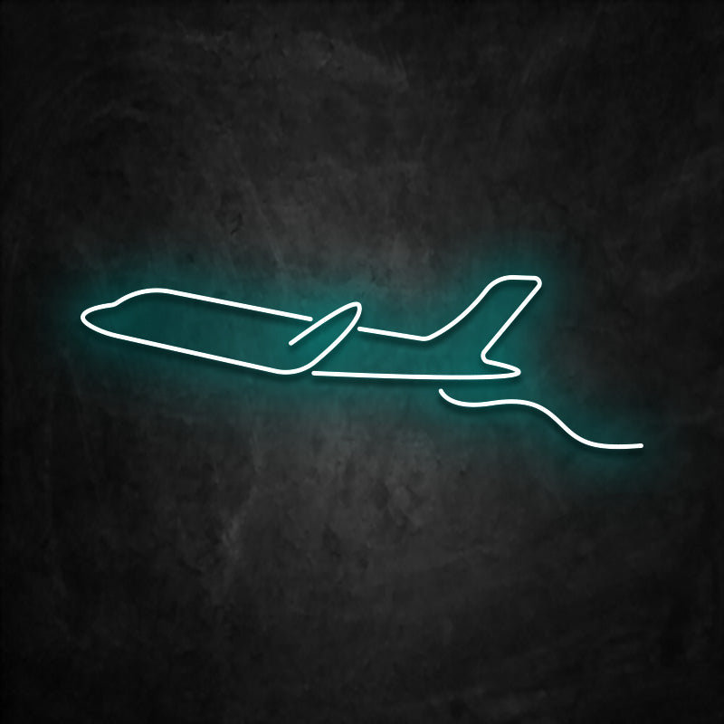 neon-avion beu ciel