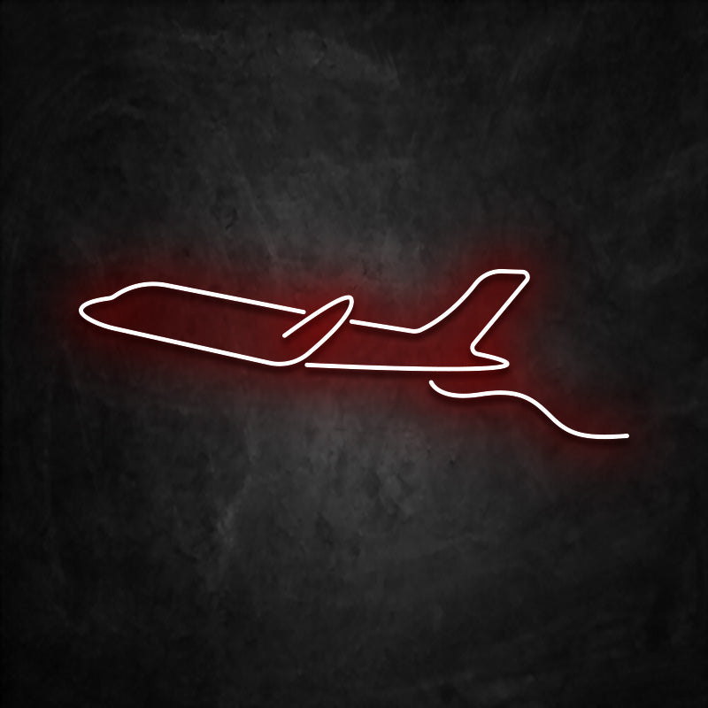 neon avion rouge