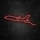 neon avion rouge