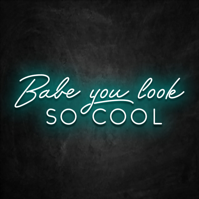 neon babe you look so cool bleu ciel