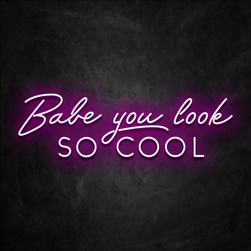 neon babe you look so cool rose
