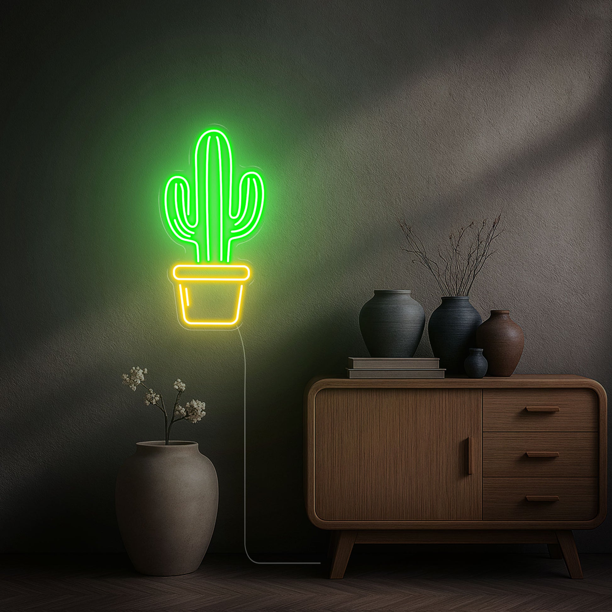neon cactus style