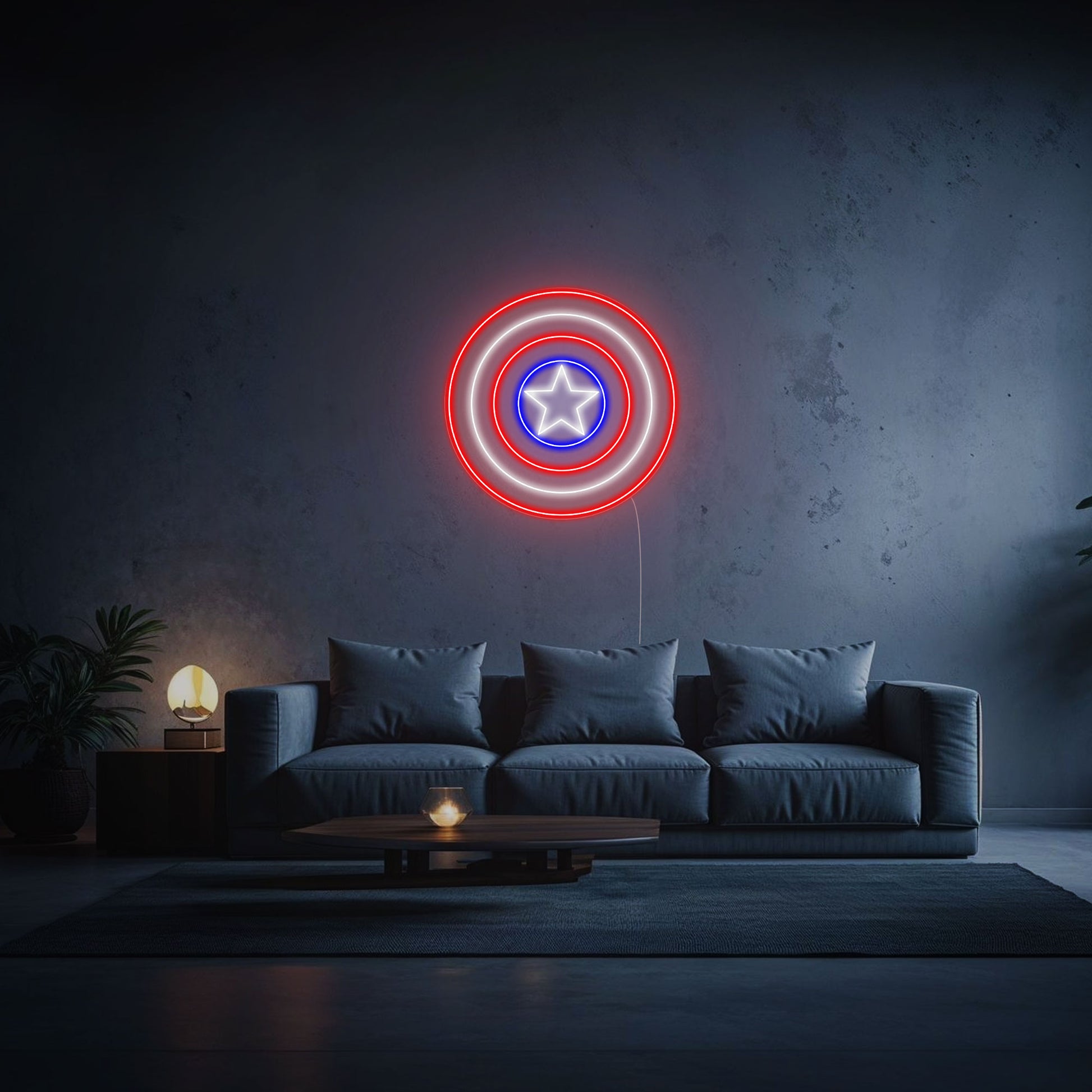 néon led captain america