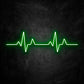neon cardiogramme vert