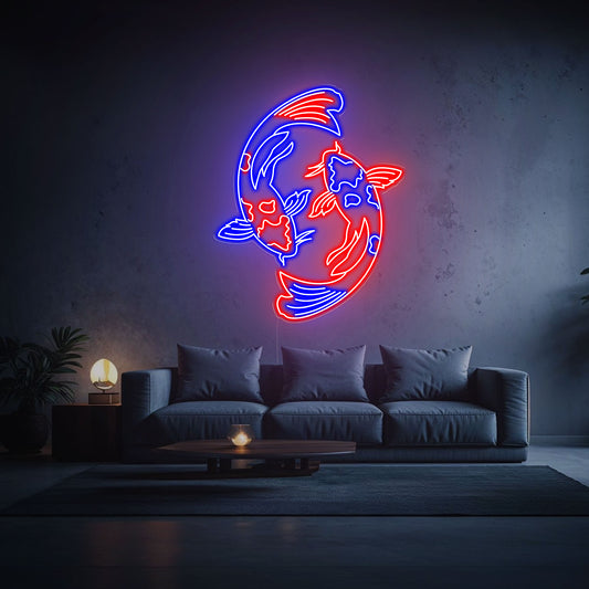 néon carpes japonaises koi