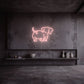 neon-chien-rose pale