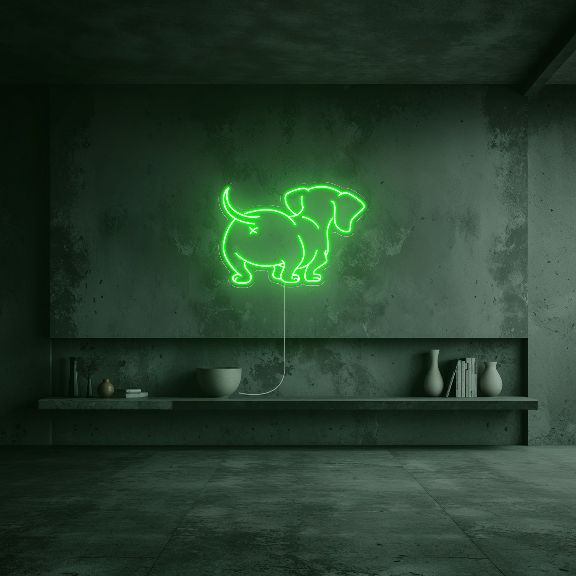 neon-chien-vert