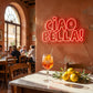 neon ciao bella rouge