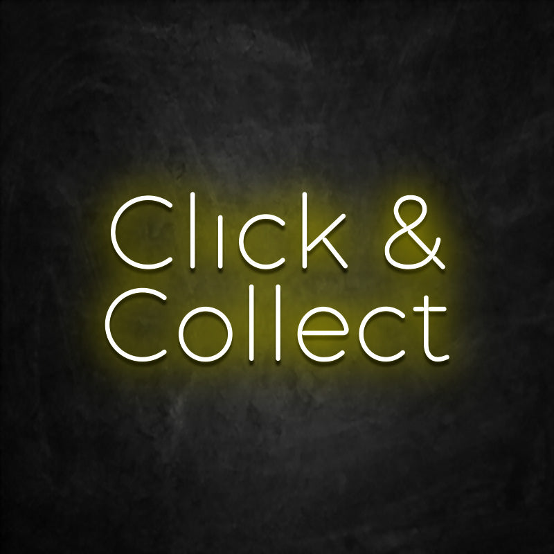 neon click & collect jaune