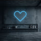 néon coeur bleu ciel