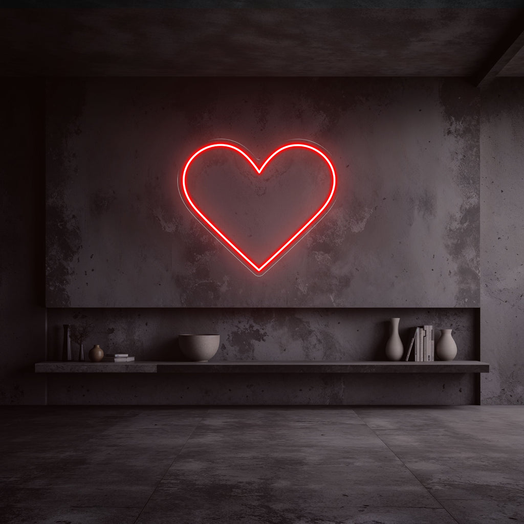 néon coeur rouge