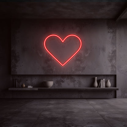 néon coeur rouge
