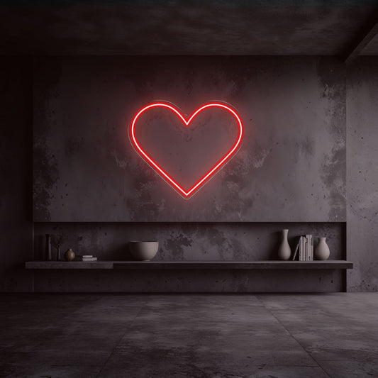 néon coeur rouge