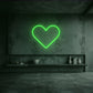 néon coeur vert