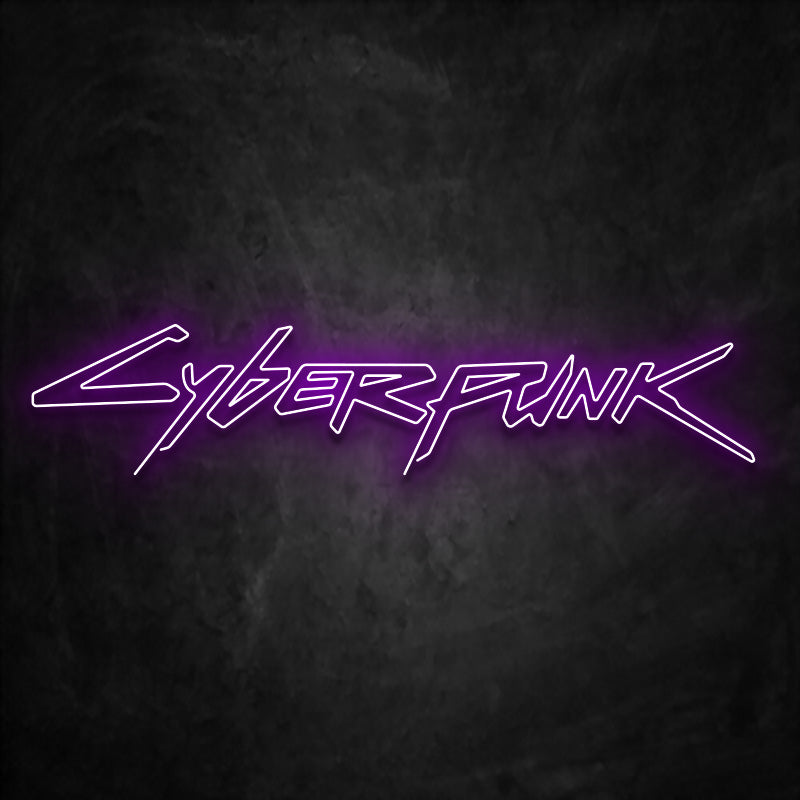 neon cyberpunk violet
