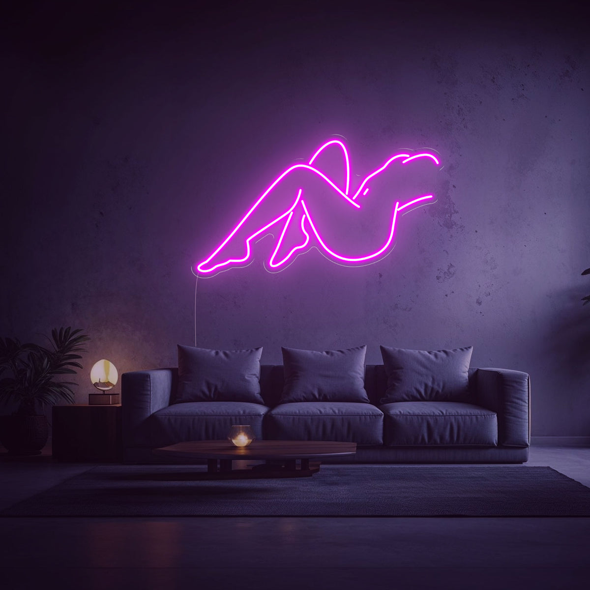 Néon Femme Art rose