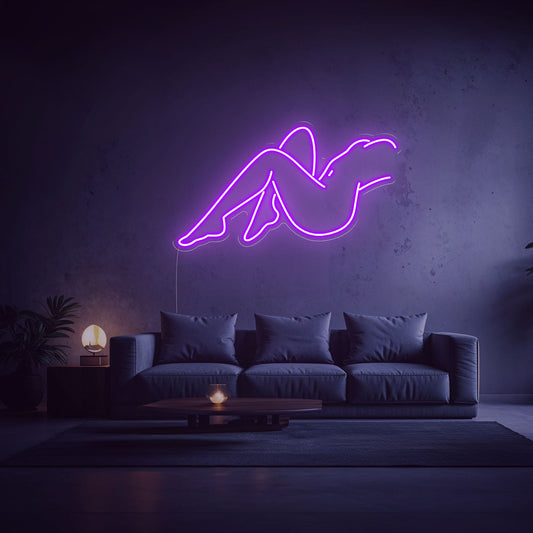 Néon Femme Art violet