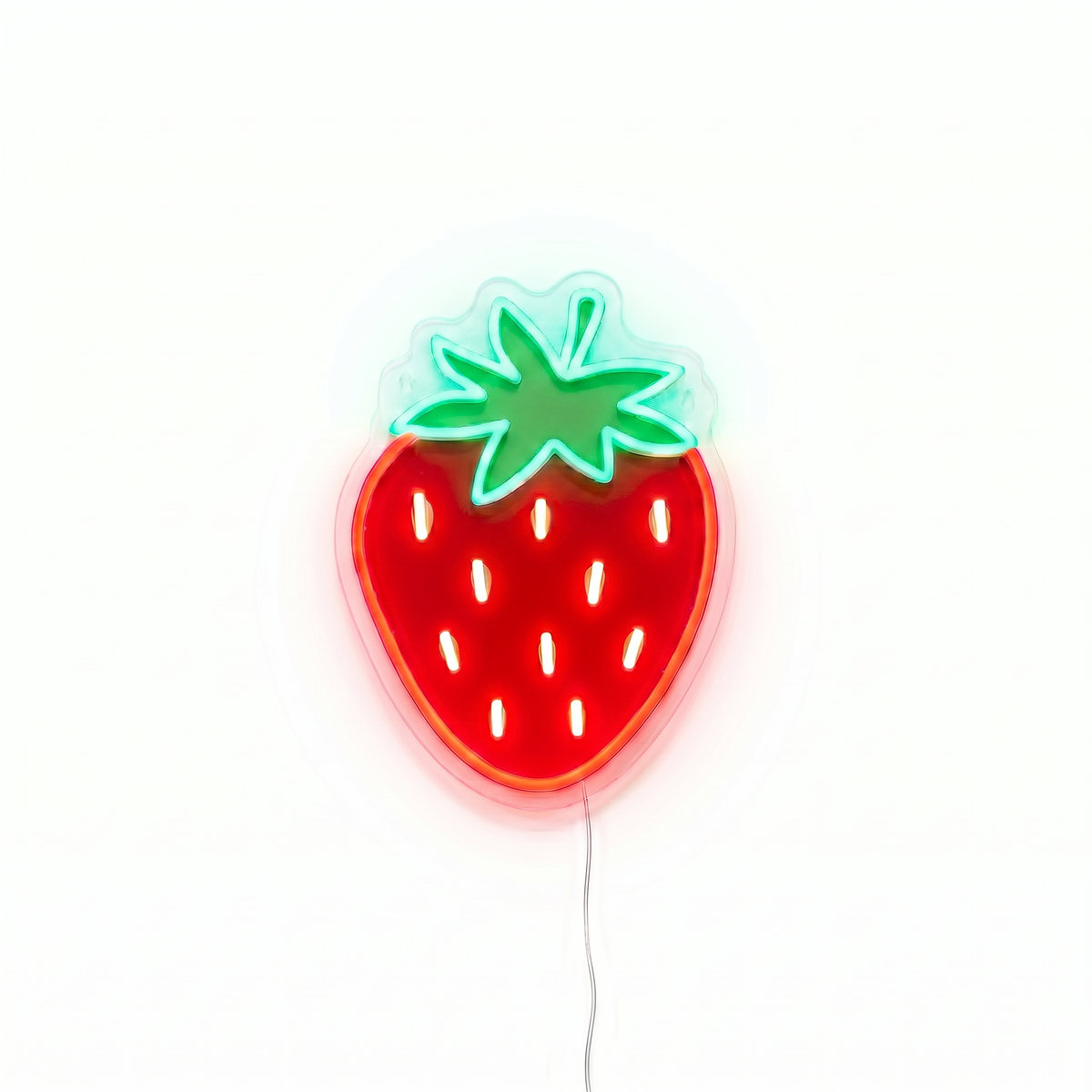 Néon Berry – Mini néon fraise rouge 🍓