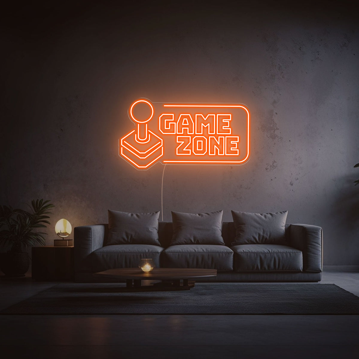neon game zone orange